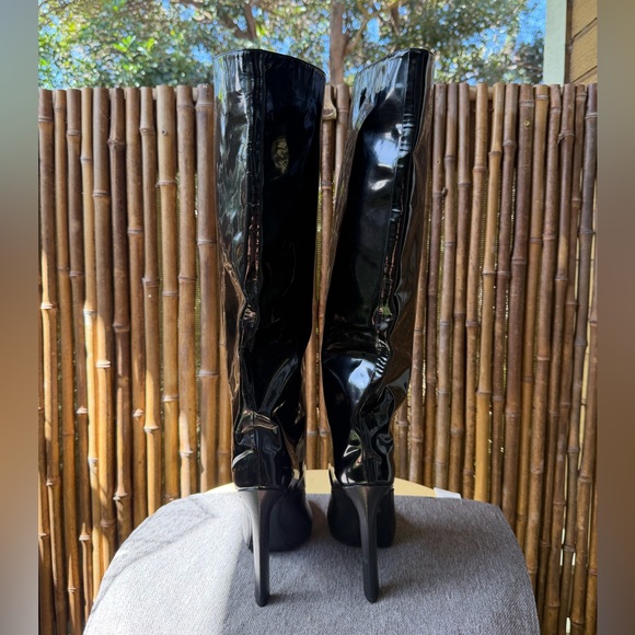 JIMMY CHOO pull up knee high boots - Picture 4 of 10